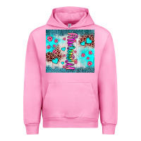 Fuchsia Pink mommy leopard turquoise Urban Hoodie - JahusDesignShop