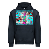 Navy mommy leopard turquoise Urban Hoodie - JahusDesignShop