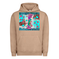 Pigment Burro mommy leopard turquoise Urban Hoodie - JahusDesignShop