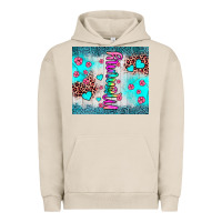 Pigment French Oak mommy leopard turquoise Urban Hoodie - JahusDesignShop