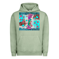 Mommy Leopard Turquoise Urban Hoodie | Teevron