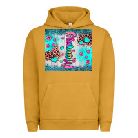 Pigment Peanut Butter mommy leopard turquoise Urban Hoodie - JahusDesignShop