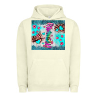 Pigment Pistachio mommy leopard turquoise Urban Hoodie - JahusDesignShop