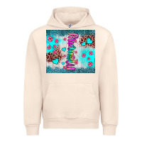 Sandshell mommy leopard turquoise Urban Hoodie - JahusDesignShop