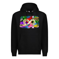 Black infinity symbol autism Premium Hoodie - JahusDesignShop
