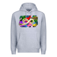 Heather Grey infinity symbol autism Premium Hoodie - JahusDesignShop