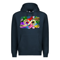 Navy infinity symbol autism Premium Hoodie - JahusDesignShop