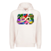 Pale Pink infinity symbol autism Premium Hoodie - JahusDesignShop