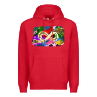 Red infinity symbol autism Premium Hoodie - JahusDesignShop