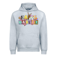 Heather Grey happy easter Urban Hoodie - AdoDesignShop