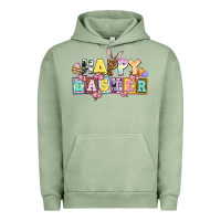 Pigment Oil Green happy easter Urban Hoodie - AdoDesignShop
