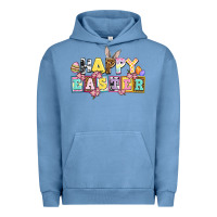 Pigment Pebble Blue happy easter Urban Hoodie - AdoDesignShop