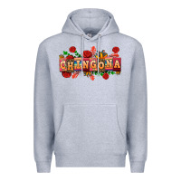 Heather Grey chingona Premium Hoodie - AdoDesignShop