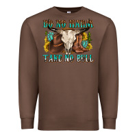 Chestnut do no harm take no bull western Premium Sweatshirt - texasbilliewilder