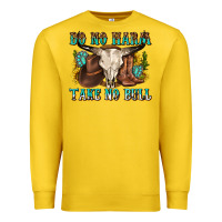 Lemon do no harm take no bull western Premium Sweatshirt - texasbilliewilder