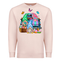 Pale Pink easter farm truck Premium Sweatshirt - Zillion Design Studio