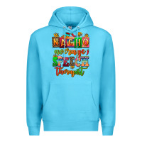Ocean Blue nacho average speech therapist Premium Hoodie - AdoDesignShop
