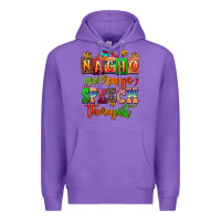 Purple nacho average speech therapist Premium Hoodie - AdoDesignShop