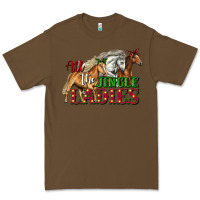 Cacao all the jingle ladies christmas horses Premium Tee - LillyAllenDesigns
