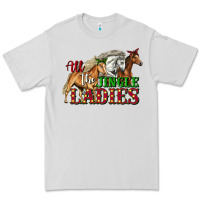 Dove Grey all the jingle ladies christmas horses Premium Tee - LillyAllenDesigns