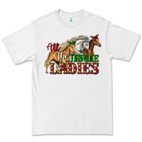 White all the jingle ladies christmas horses Premium Tee - LillyAllenDesigns