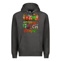 Charcoal Heather nacho average speech therapist Premium Hoodie - AdoDesignShop