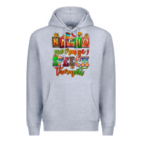 Heather Grey nacho average speech therapist Premium Hoodie - AdoDesignShop
