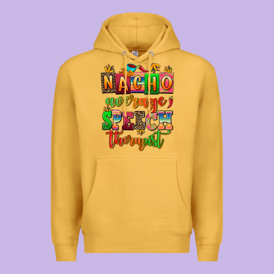 Nacho Average Speech Therapist Premium Hoodie Designed By Adodesignshop