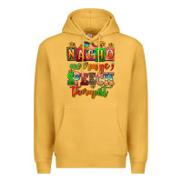 Mustard nacho average speech therapist Premium Hoodie - AdoDesignShop