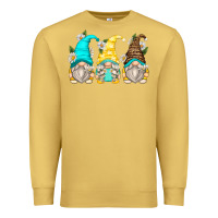 Antique Gold daisy gnomes Premium Sweatshirt - Zillion Design Studio