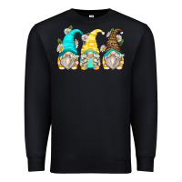 Black daisy gnomes Premium Sweatshirt - Zillion Design Studio