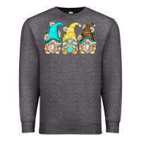 Charcoal Heather daisy gnomes Premium Sweatshirt - Zillion Design Studio