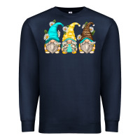 Navy daisy gnomes Premium Sweatshirt - Zillion Design Studio