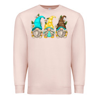 Pale Pink daisy gnomes Premium Sweatshirt - Zillion Design Studio