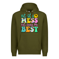 Army Green bit of a mess but doing my best Premium Hoodie - JahusDesignShop