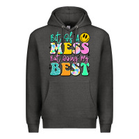Charcoal Heather bit of a mess but doing my best Premium Hoodie - JahusDesignShop