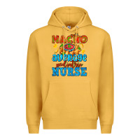 Mustard nacho average pediatric nurse   with nacho Premium Hoodie - AdoDesignShop