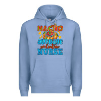 Colony Blue nacho average pediatric nurse   with nacho Premium Hoodie - AdoDesignShop