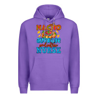 Purple nacho average pediatric nurse   with nacho Premium Hoodie - AdoDesignShop