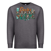 Charcoal Heather doctor wife Premium Sweatshirt - texasbilliewilder