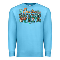 Ocean Blue doctor wife Premium Sweatshirt - texasbilliewilder