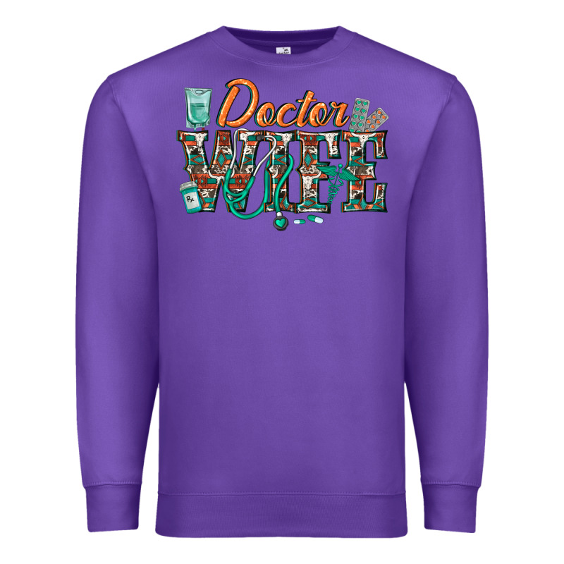 Doctor Wife Premium Sweatshirt by texasbilliewilder | Teevron