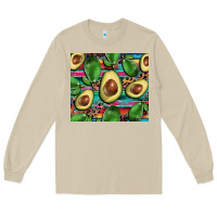 Mushroom avacado Long Sleeve Tee - BarkalooDesign