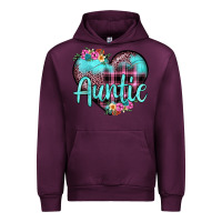 Mauve Wine auntie leopard turquoise heart Urban Hoodie - JahusDesignShop