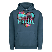 Pigment Midnight Navy auntie leopard turquoise heart Urban Hoodie - JahusDesignShop