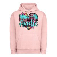 Pigment Salmon auntie leopard turquoise heart Urban Hoodie - JahusDesignShop