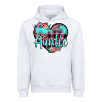 White auntie leopard turquoise heart Urban Hoodie - JahusDesignShop