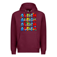 Burgundy autism accept understand adopt advocate Premium Hoodie - JahusDesignShop