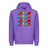 Purple autism accept understand adopt advocate Premium Hoodie - JahusDesignShop