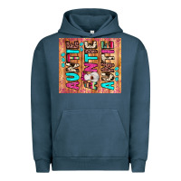 Pigment Midnight Navy auntie heifer Urban Hoodie - JahusDesignShop